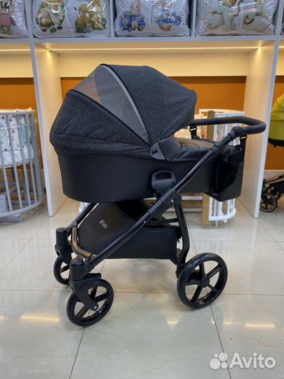 Коляска Tutis Novo Reflective 2 в 1 черная