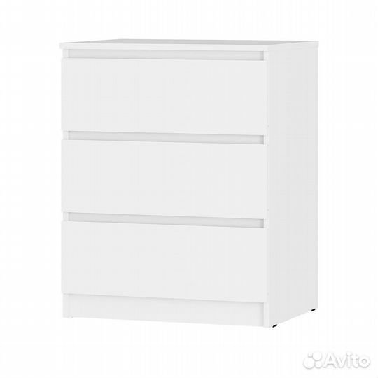 Комод белый 60см Симпл км-01 3 ящика