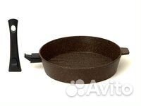 «Сковорода-гриль» 28 см со съемной ручкой 