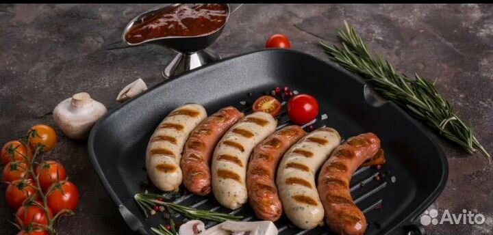 Чугунная сковорода гриль biol