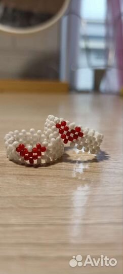 Брелок,украшения из бисера,колечки из бисера