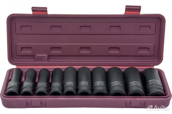 Набор головок ударных 1/2 10-24мм thorvik