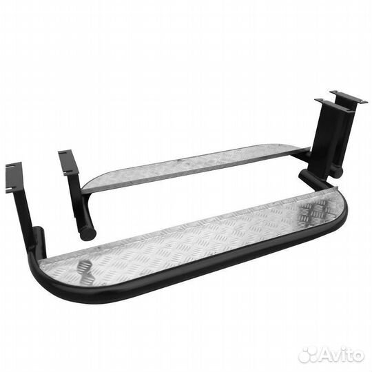 Защита порогов с алюминиевой накладкой на УАЗ 452