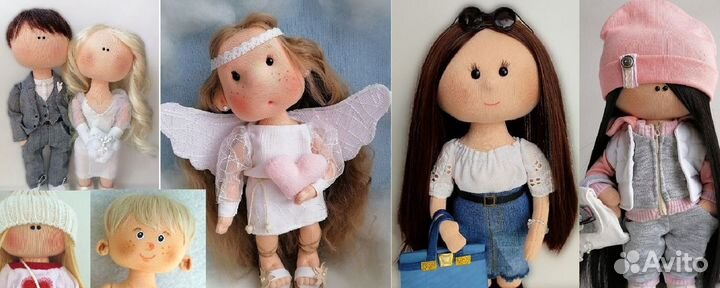 Текстильная кукла по фото на заказ
