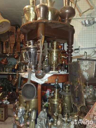 Старинный самовар на дровах, углях, Тульский рюмка