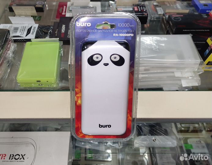 Портативный аккумулятор Power Bank Buro RA-10000PD