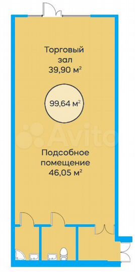 Свободного назначения, 99.64 м²