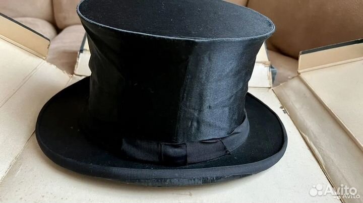 Цилиндр шелк старинный