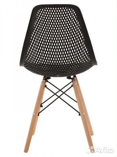 Стул ажурный в стиле eames DSW, черный, 2 шт NEW
