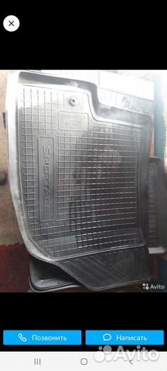 Автомобильные коврики резиновые кia sportаge