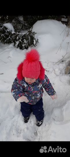 Зимний костюм для девочки 86 бу