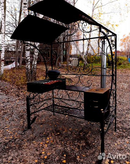 Мангал с печью