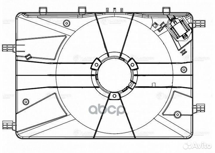 Кожух вентилятора радиатора Cruze LFS0550 LFS05