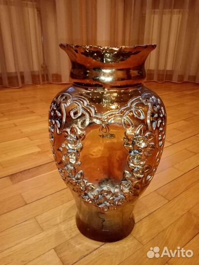 Ваза керамика под перламутром 37 см