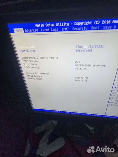 Сервер Supermicro(e5 2650v4*2,128gb ddr4,1tb*2)