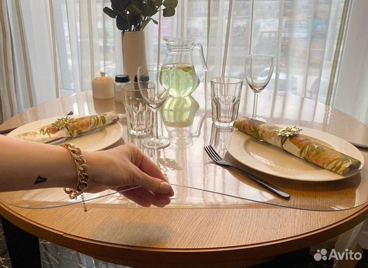 Силиконовая скатерть, мягкое стекло