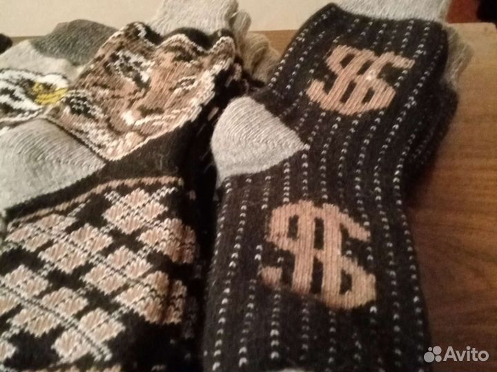 Шерстяные носки, мужские и женские,новые