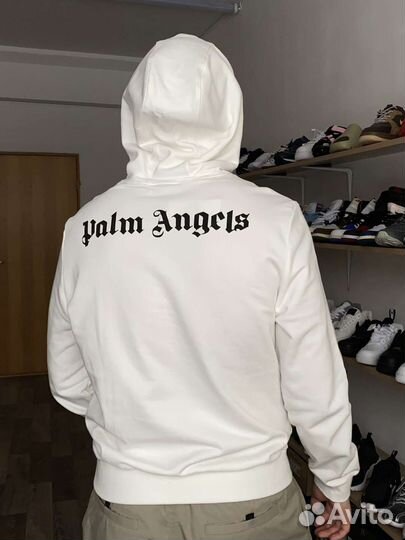 Худи Palm Angels white skelet