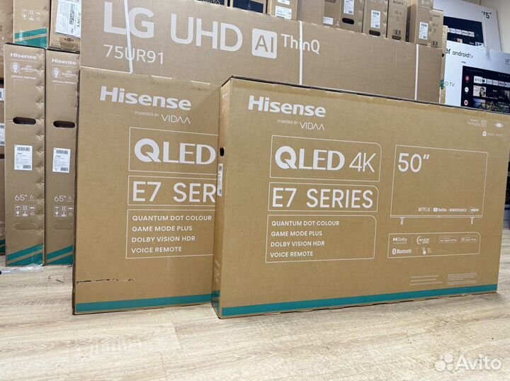 Новый Qled Hisense 50 SMART TV WiFi 2023