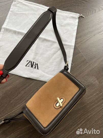Сумка Zara натуральная кожа