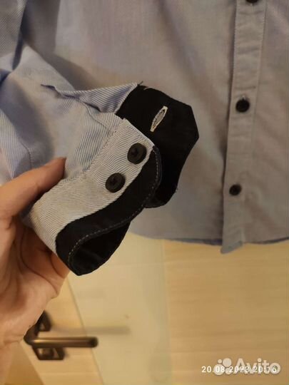 Рубашка голубая подростковая Остин 170 см, 14-15 л