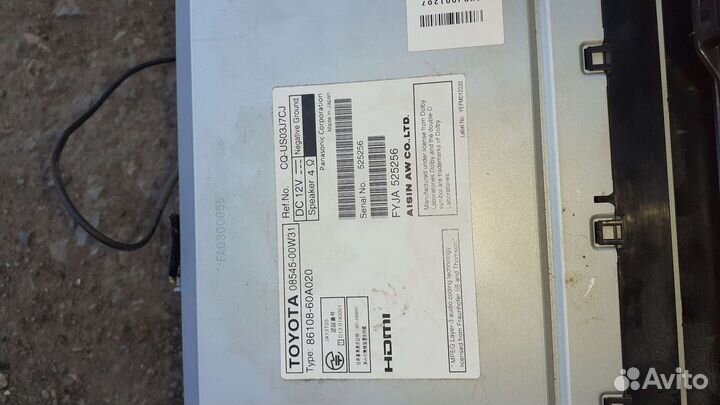 Штатная магнитола Toyota prius alfa