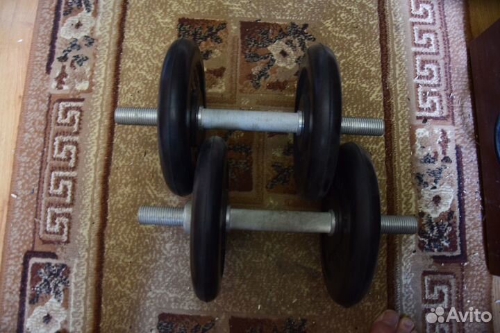Гантели разборные обрезиненные