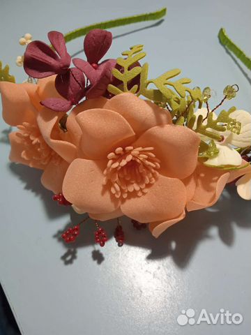 Ободок персиковый