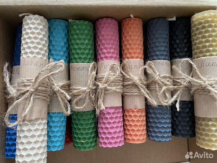 Свечи из вощины с травами