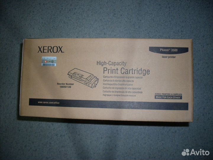 Продам оригинальный картридж 106R01149 к Xerox3500