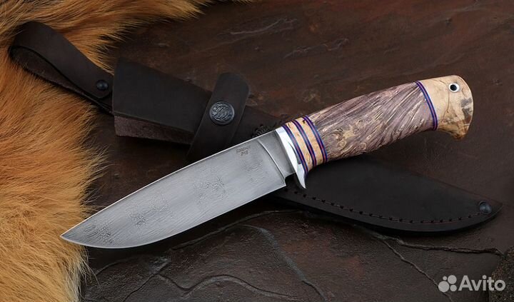 Нож Нептун сталь Р18, рукоять комбинированная каре