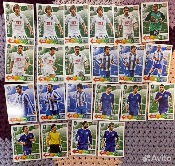 Карточки Panini, футбол рфпл 2011-2012