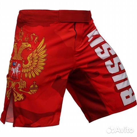 Шорты мма детские Alfa Brend Camo красные (10 лет)