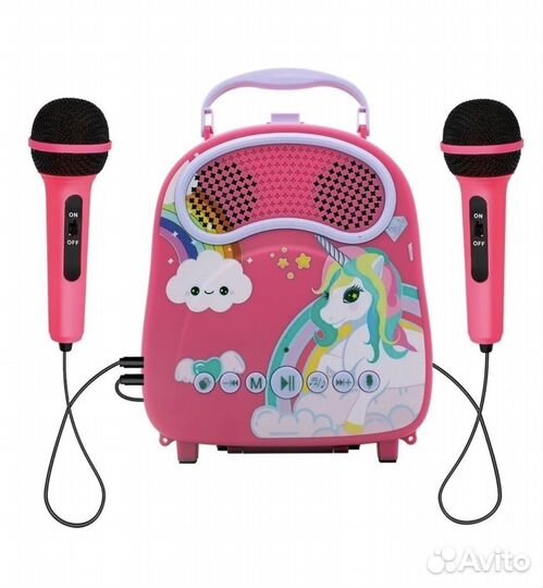 Караоке колонка+2 микрофона