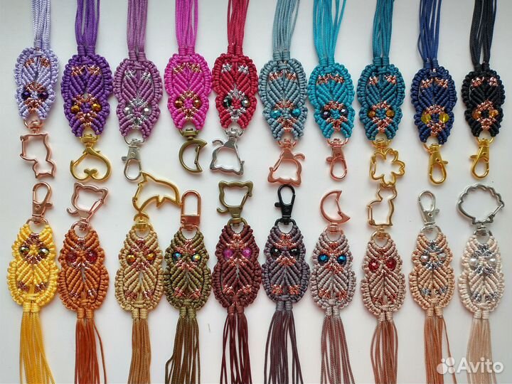 Серьги макраме