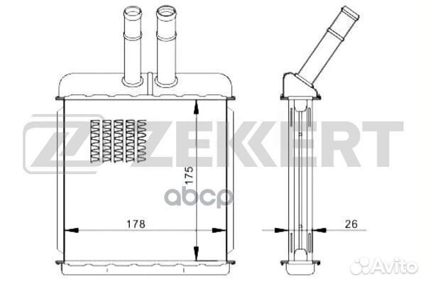 Радиатор печки - daewoo nubira, lanos 96190674