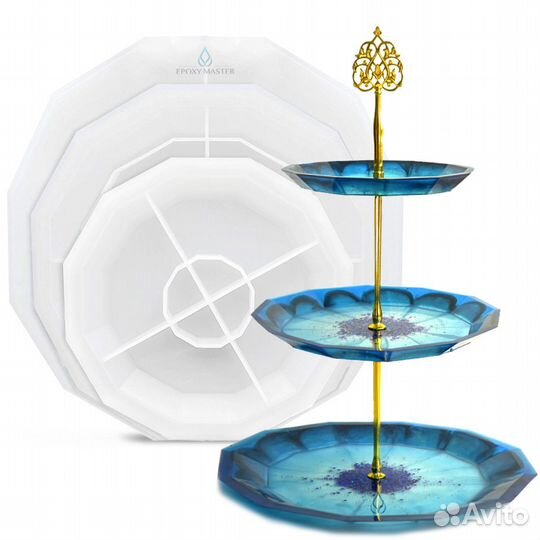 Силиконовый молд - Заготовка для фруктовницы набор