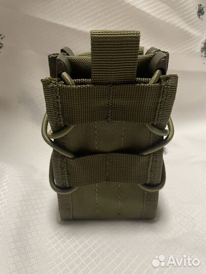 Подсумок для магазина ак сдвоенный пластик