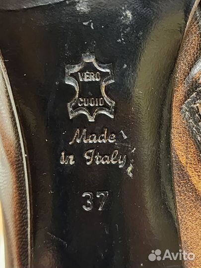 Сапоги Felici кожаные на шпильке, 37