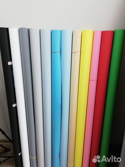 Студийный красный бумажный фон red 1,35x1м vbrt