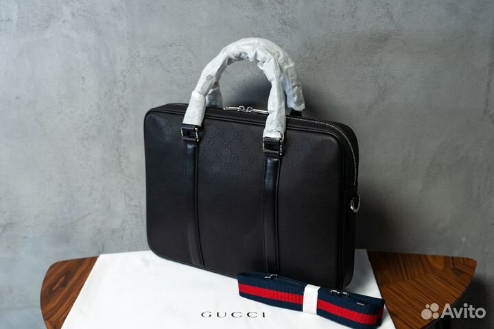 Кожаный портфель Gucci
