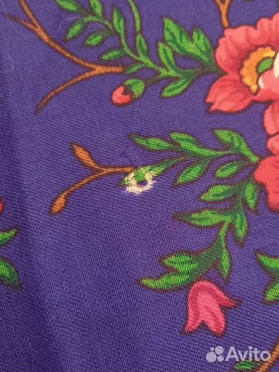 Павловопосадский платок, шерсть (Новый)