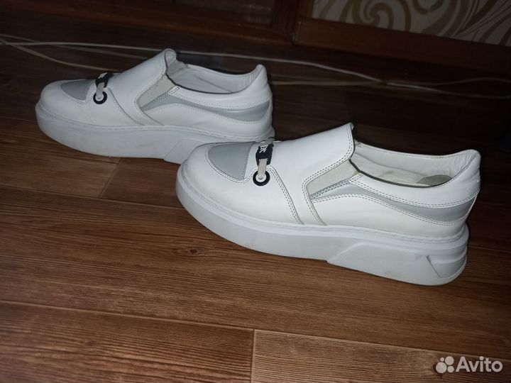 Кроссоки кеды слипоны женские натуральная кожа