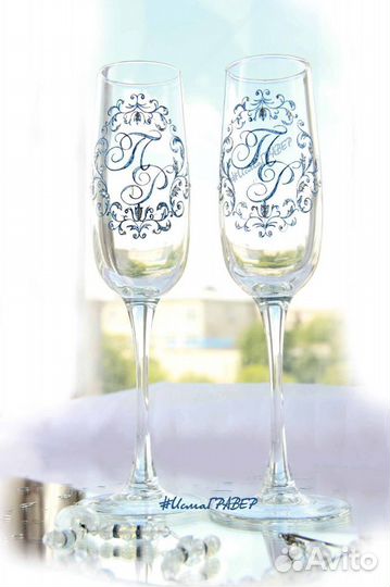 Свадебные бокалы с гравировкой
