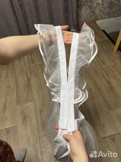 Белый школьный фартук