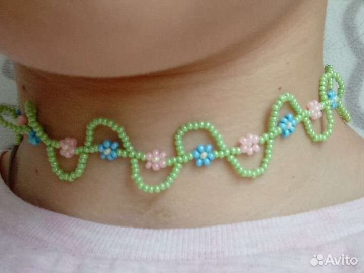 Чокер из бисера