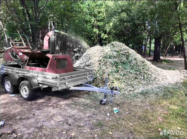 Измельчитель веток, дробилка, щепорез аренда