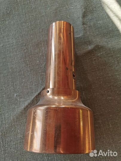 Медный плафон от одиночной люстры СССР