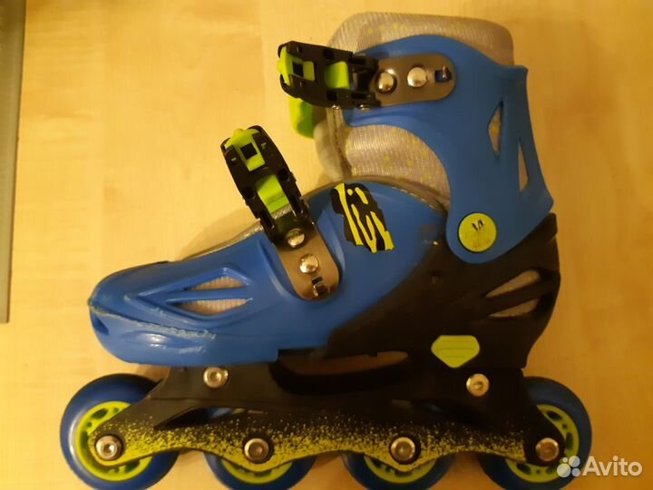 Ролики детские раздвижные, р.30-33 + шлем, защита