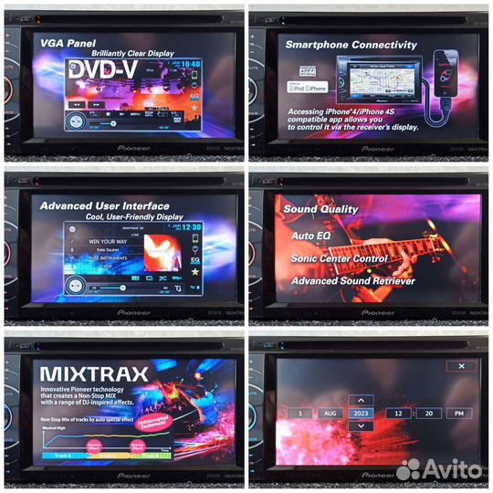 Pioneer AVH-X1500DVD (USB/DVD/CD/MP3/AUX/камера
